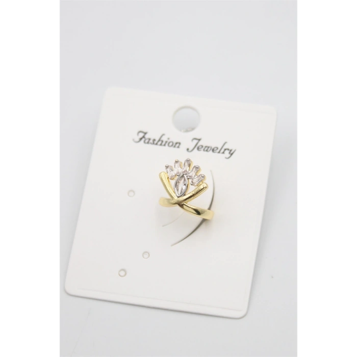 HERŞEYTREND Taşlı Kıkırdak Küpe - Altın