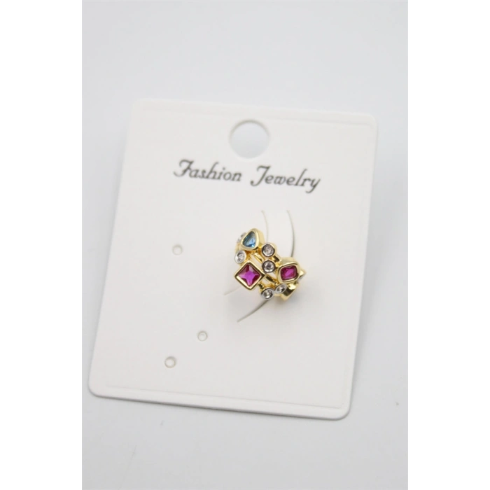 HERŞEYTREND Taşlı Kıkırdak Küpe - Altın