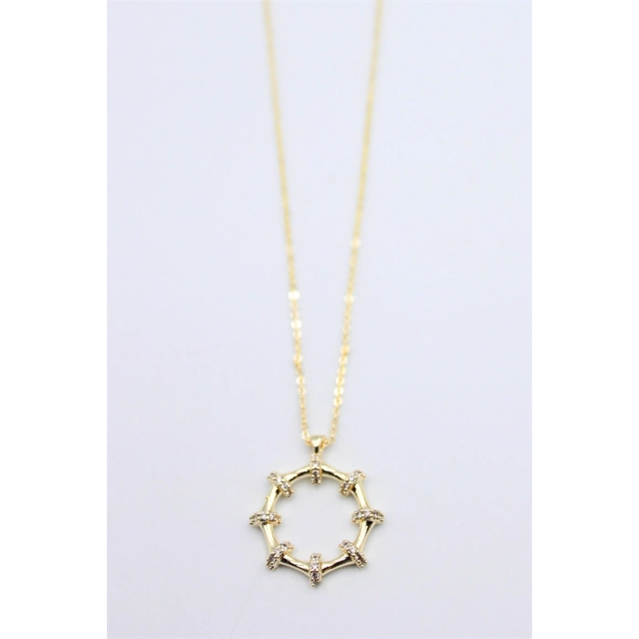 HERŞEYTREND Taşlı Kolye - Altın