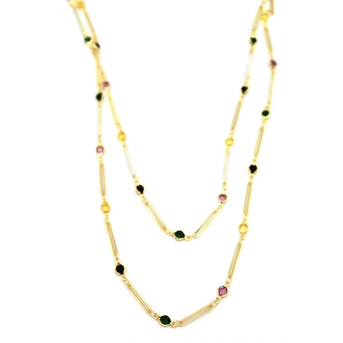 LitaeTrend Taşlı Kolye - Altın