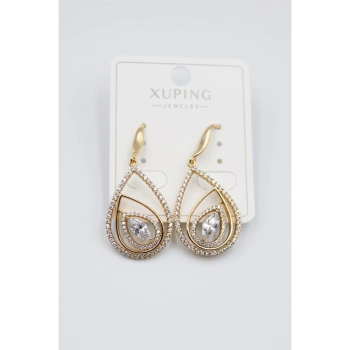 LitaeTrend Taşlı Küpe - Altın