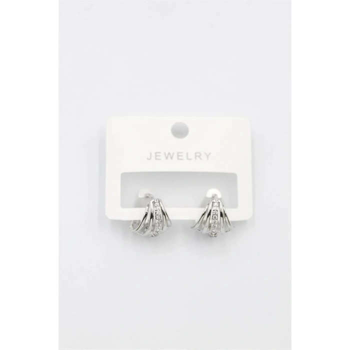 LitaeTrend Taşlı Küpe - Gümüş