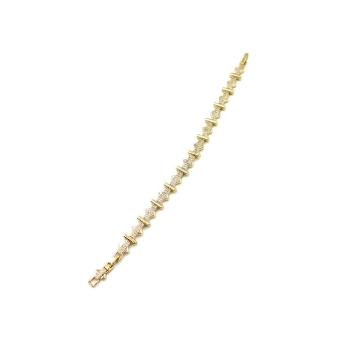 LitaeTrend Taşlı VİP Bileklik - Altın