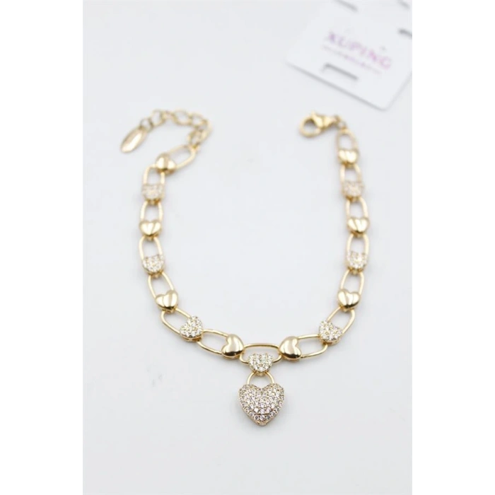 LitaeTrend Taşlı Vip Bileklik - Rose