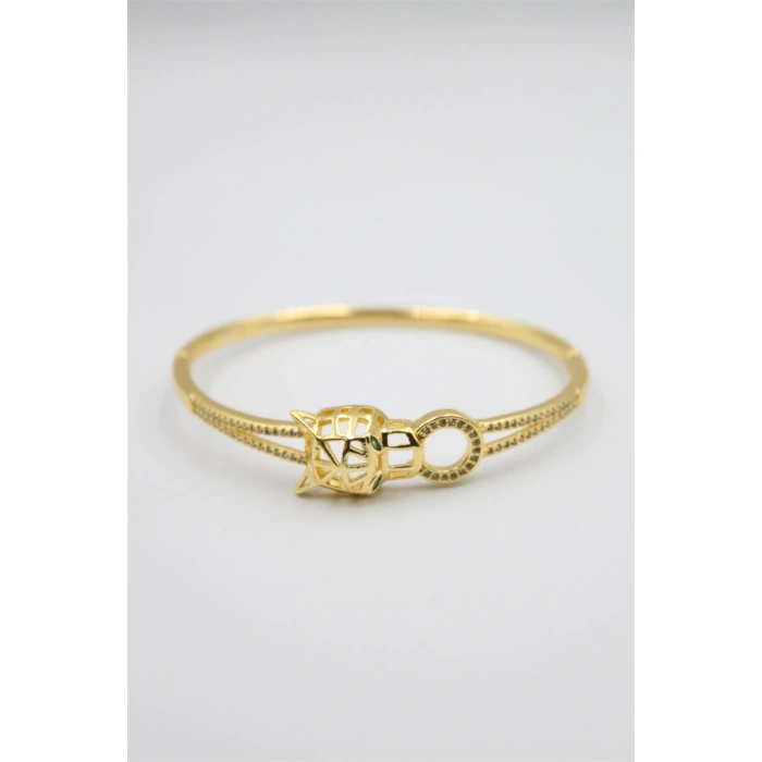 HERŞEYTREND Taşlı Vip Bilezik - Altın