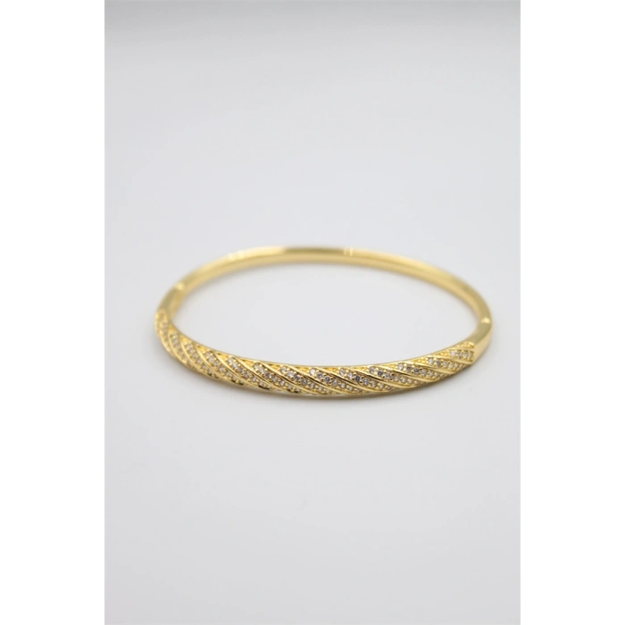 HERŞEYTREND Taşlı Vip Bilezik - Altın