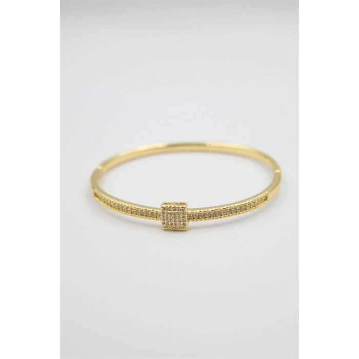 HERŞEYTREND Taşlı Vip Bilezik - Altın