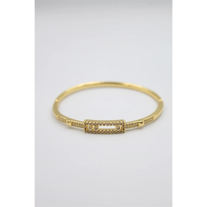 HERŞEYTREND Taşlı Vip Bilezik - Altın