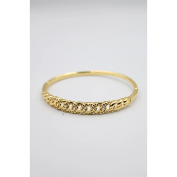 HERŞEYTREND Taşlı Vip Bilezik - Altın