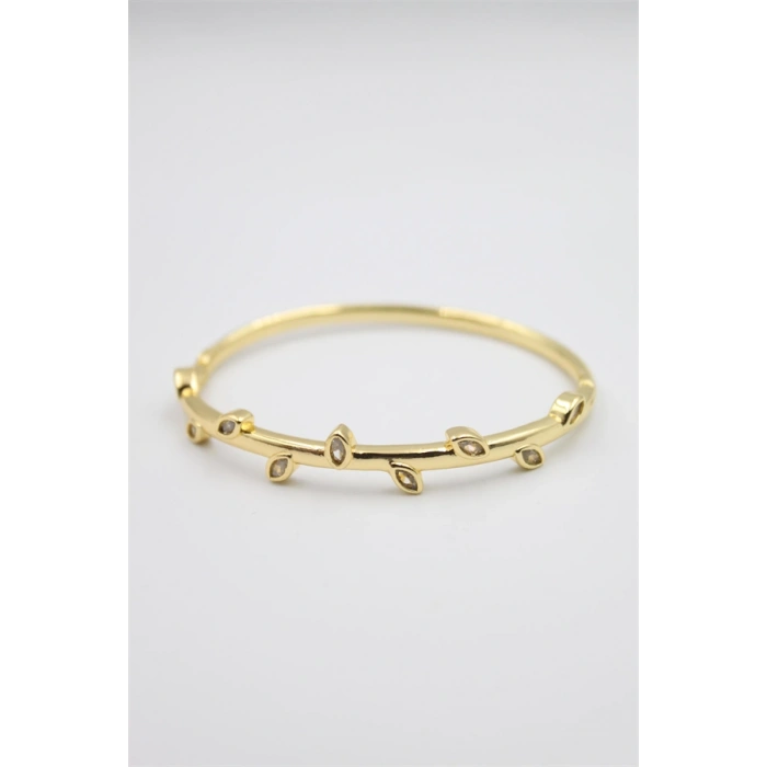 HERŞEYTREND Taşlı Vip Bilezik - Altın