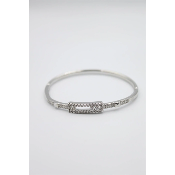 HERŞEYTREND Taşlı Vip Bilezik - Gümüş