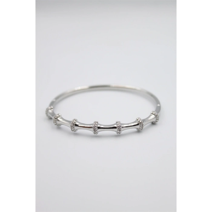 HERŞEYTREND Taşlı Vip Bilezik - Gümüş