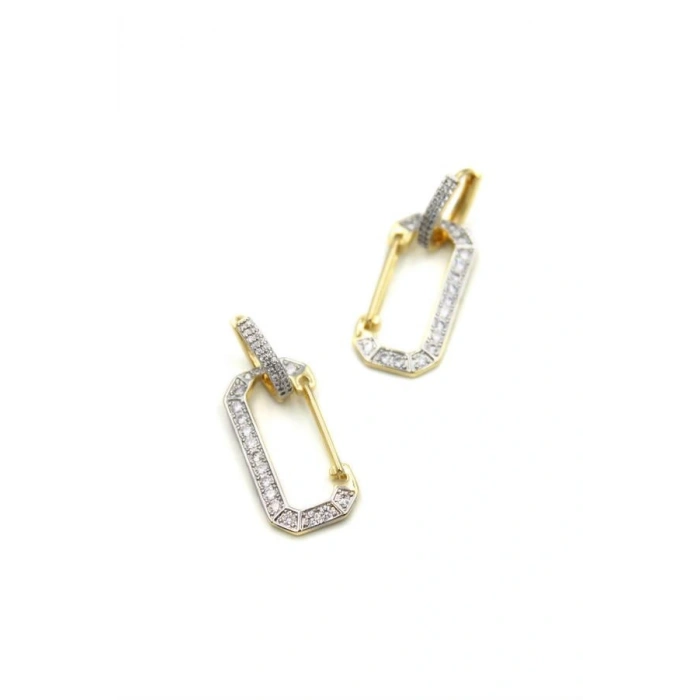 LitaeTrend Taşlı Vip Küpe - Altın