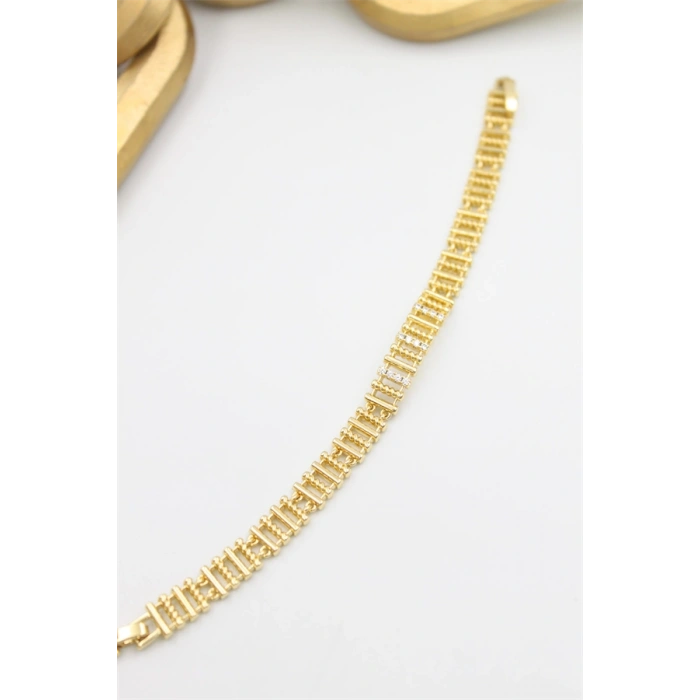 HERŞEYTREND Taşlı Xuping Bileklik - Altın