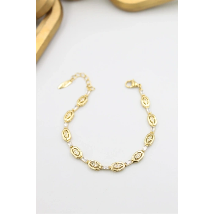 HERŞEYTREND Taşlı Xuping Bileklik - Altın