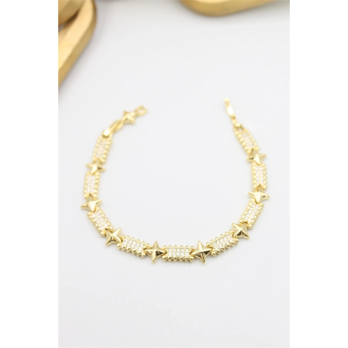 HERŞEYTREND Taşlı Xuping Bileklik - Altın