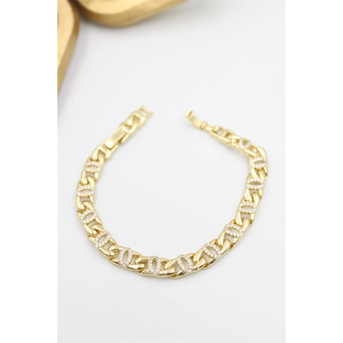 HERŞEYTREND Taşlı Xuping Bileklik - Altın