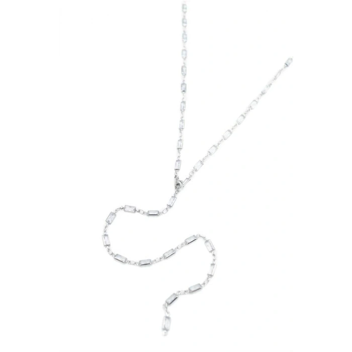 LitaeTrend Taşlı Y Kolye - Gümüş