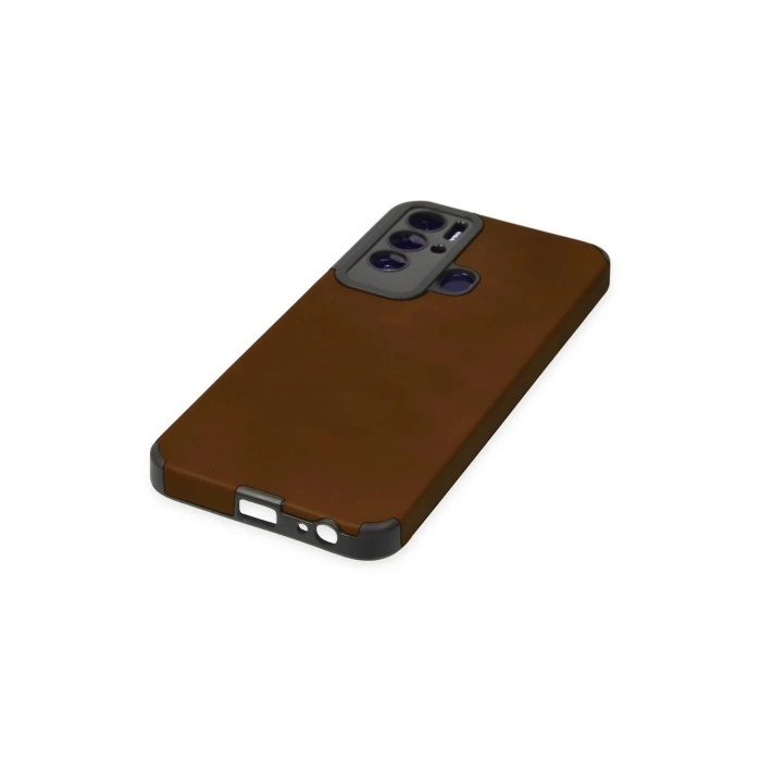 LitaeTrend Tecno Pova Neo Kılıf Loop Deri Silikon - Kahverengi