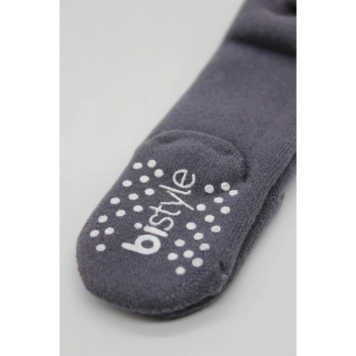 LitaeTrend Tekli Kaymaz Mix Havlu Külotlu Çorap 50501 Antrasit