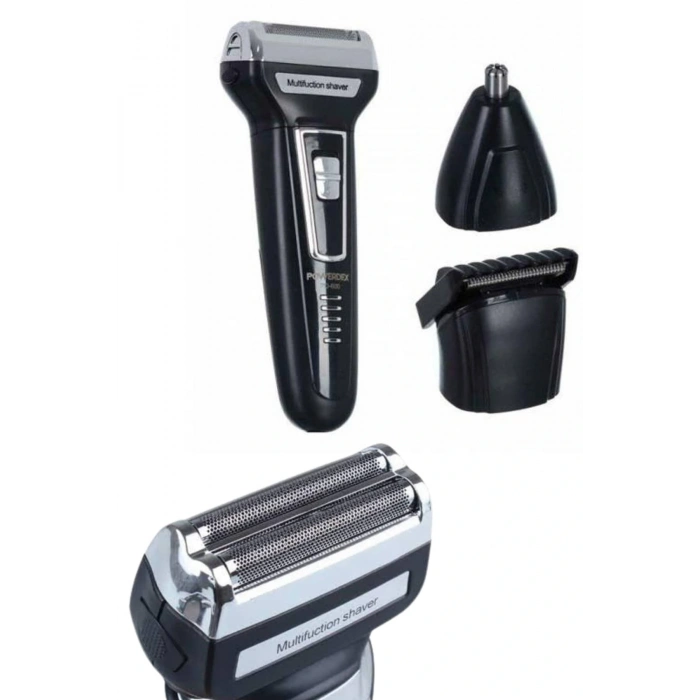 LitaeTrend Tıraş Makinesi 3 Başlıklı T Başlıklı Hassas Ciltlere Özel Saç Sakal Vücut Kulak ve Burun