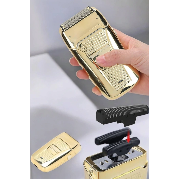 LitaeTrend Tıraş Makinesi Paslanmaz Çelik Şarjlı Taşınabilir