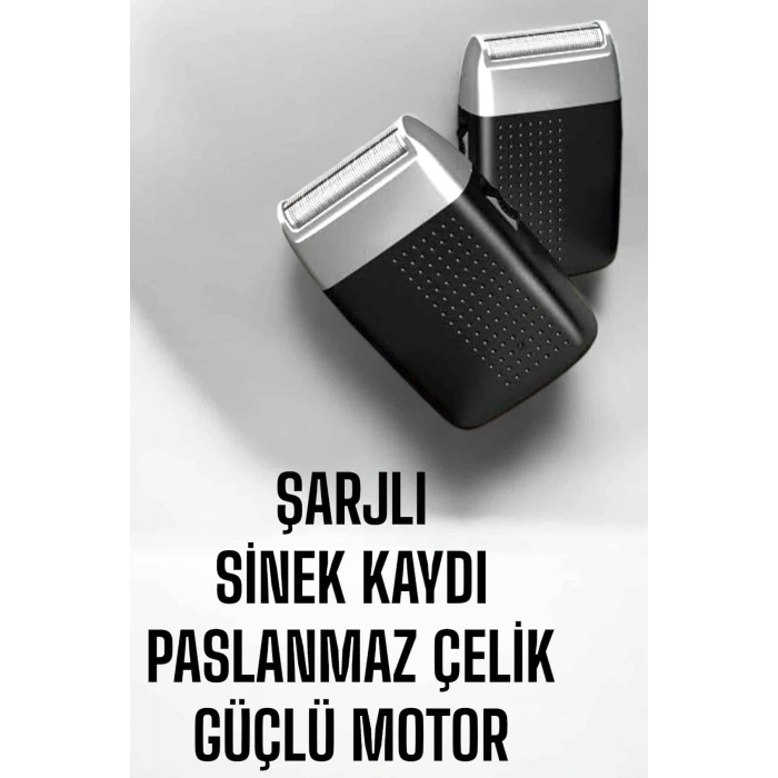 LitaeTrend tıraş makinesi Sinek Kaydı Paslanmaz Çelik Taşınabilir Şarjlı