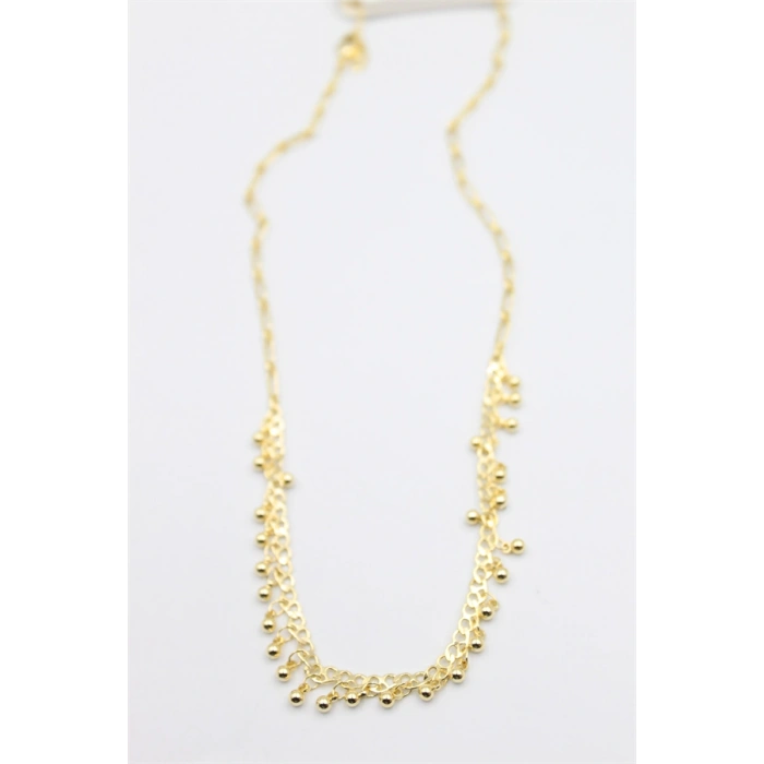 HERŞEYTREND Top Sallantılı Kolye - Altın