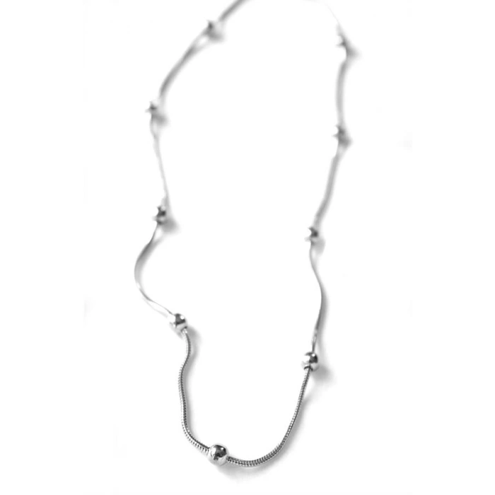 LitaeTrend Top Zincir Kolye - Gümüş