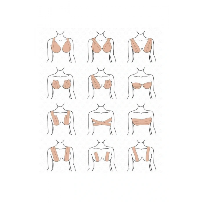 LitaeTrend Toparlayıcı ve Şekillendirici Göğüs Bandı Tere ve Suya Dayanıklı Hassas Ciltlere Uygun