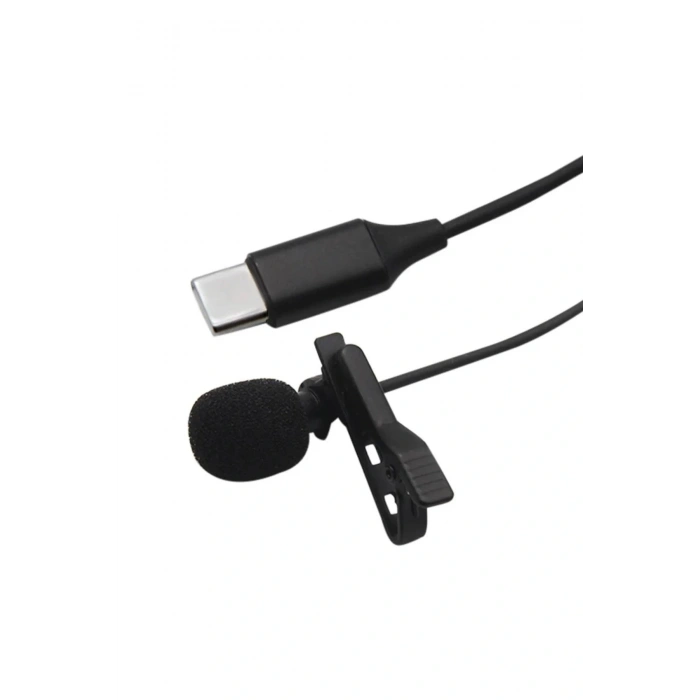 LitaeTrend Type-C 2 Metre Double Mikrofon - Siyah