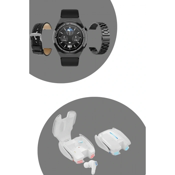 LitaeTrend Ucuz ve Kaliteli Bluetooth Kulaklık ve Çağrı Cevaplayabilen Akıllı Saat NFC ve GPS Uyumlu