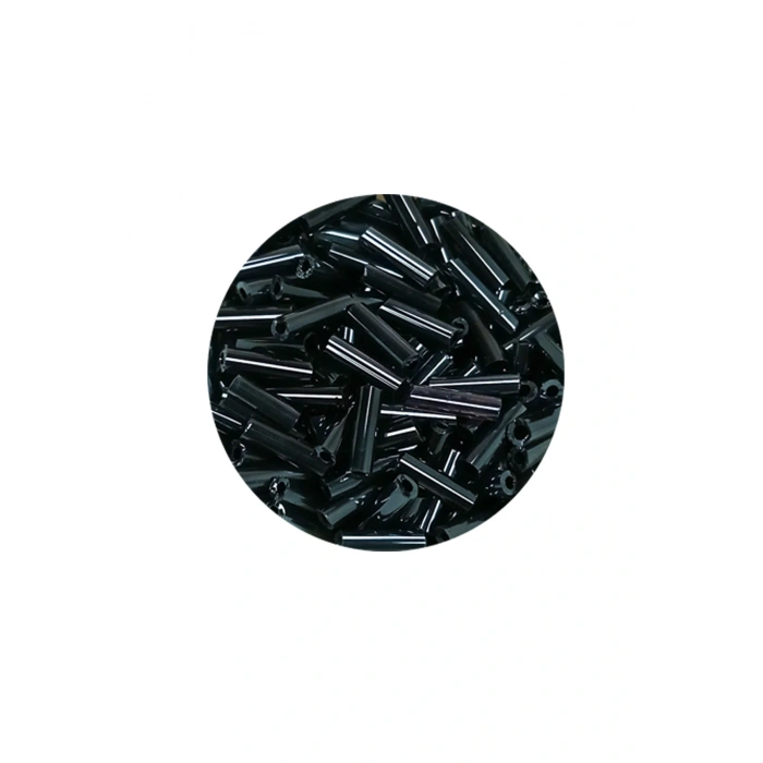 LitaeTrend Uzun Boru Kesme Boncuk Çap 2mm Uzunluk 10 mm - 60 Gram - Koyu Yeşil - BNC266