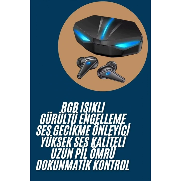 HERŞEYTREND Wireless Gaming Kulaklık Mikrofonlu Bluetooth Oyuncu Kulaklığı