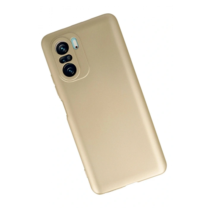 LitaeTrend Xiaomi Poco F3 Kılıf First Silikon - Gold