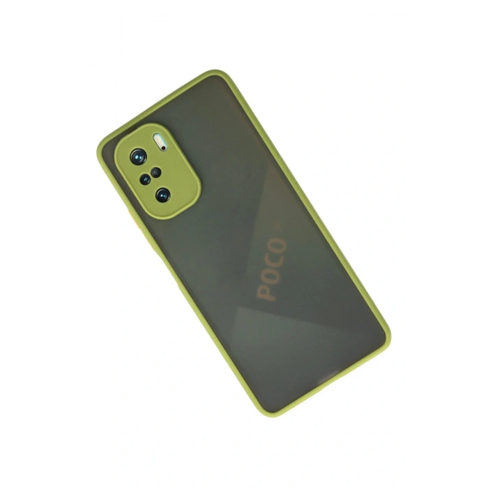 LitaeTrend Xiaomi Poco F3 Kılıf Montreal Silikon Kapak - Açık Yeşil