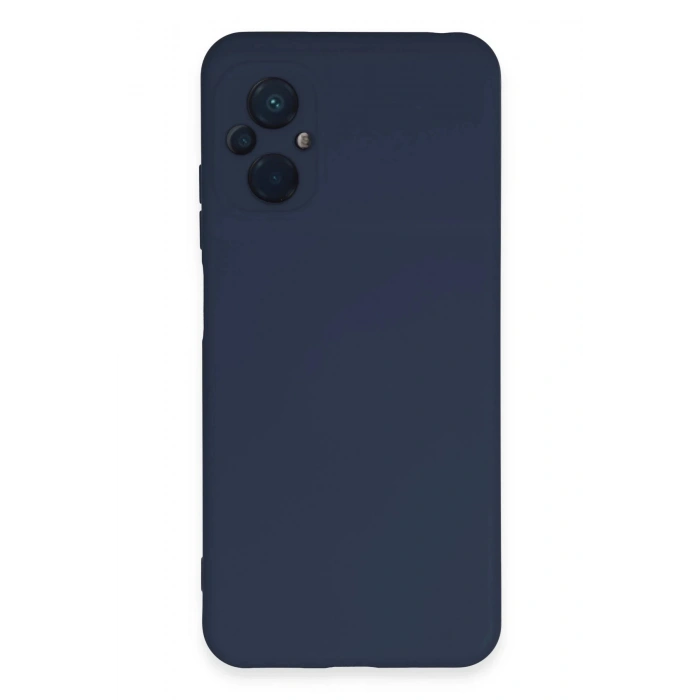 LitaeTrend Xiaomi Poco M5 Kılıf Nano içi Kadife Silikon - Lacivert