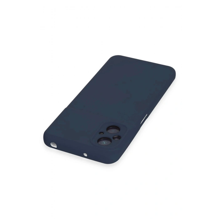 LitaeTrend Xiaomi Poco M5 Kılıf Nano içi Kadife Silikon - Lacivert