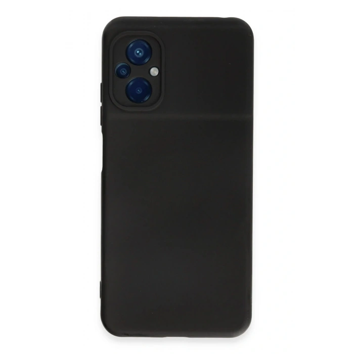 LitaeTrend Xiaomi Poco M5 Kılıf Nano içi Kadife Silikon - Siyah