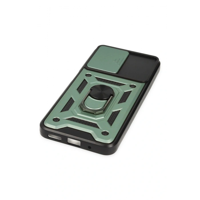 LitaeTrend Xiaomi Poco M5 Kılıf Pars Lens Yüzüklü Silikon - Yeşil