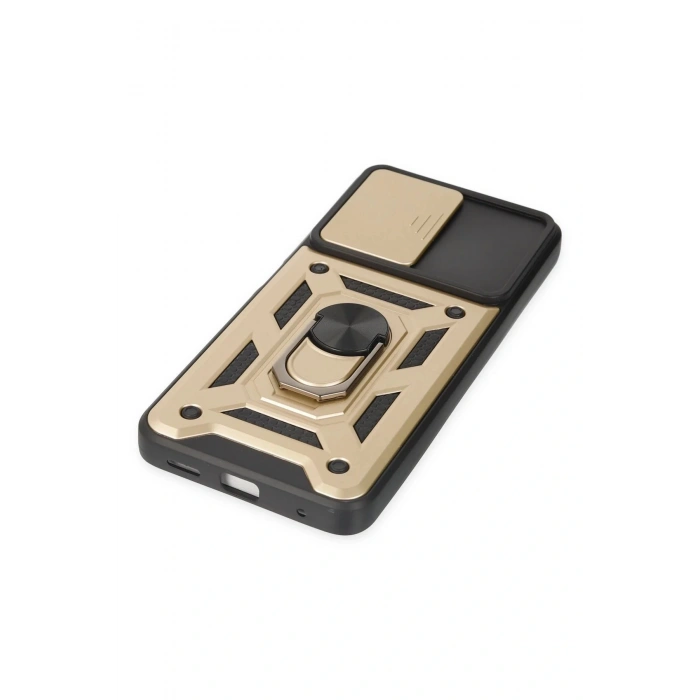 LitaeTrend Xiaomi Poco X3 GT Kılıf Pars Lens Yüzüklü Silikon - Gold