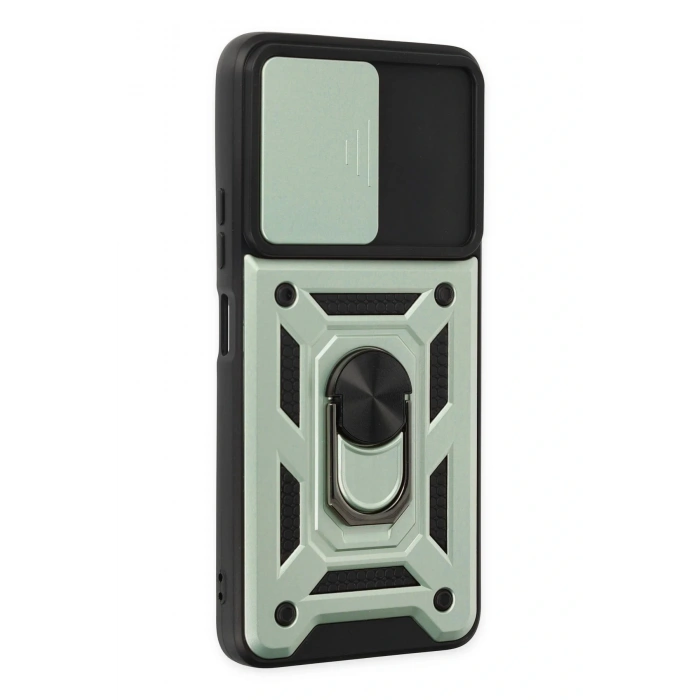 LitaeTrend Xiaomi Poco X3 GT Kılıf Pars Lens Yüzüklü Silikon - Yeşil