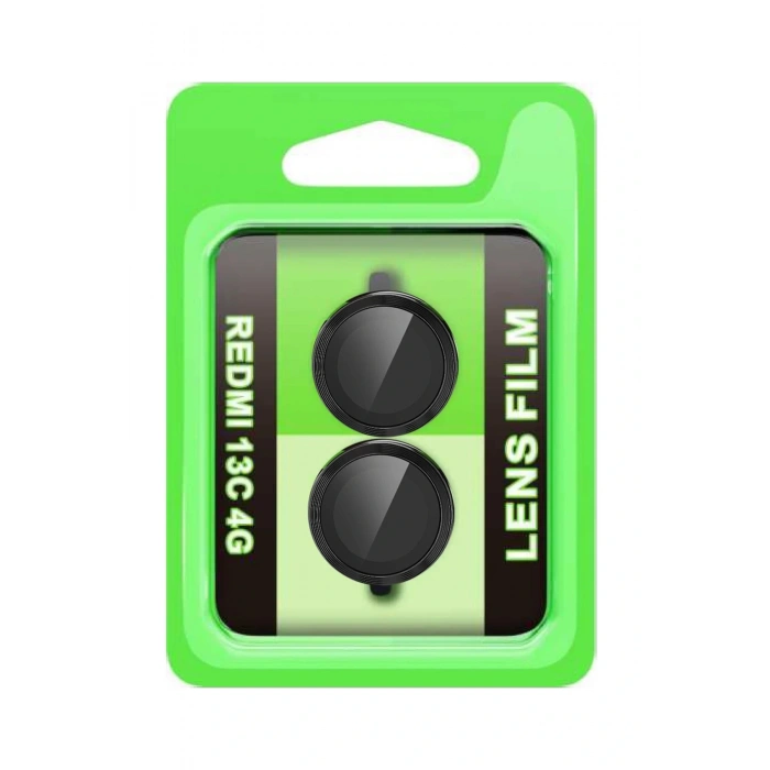 LitaeTrend Xiaomi Redmi 13C Raze Metal Kamera Lens - Siyah