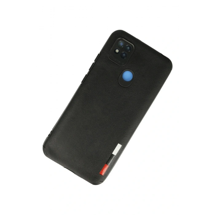 LitaeTrend Xiaomi Redmi 9C Kılıf Loop Deri Silikon - Siyah