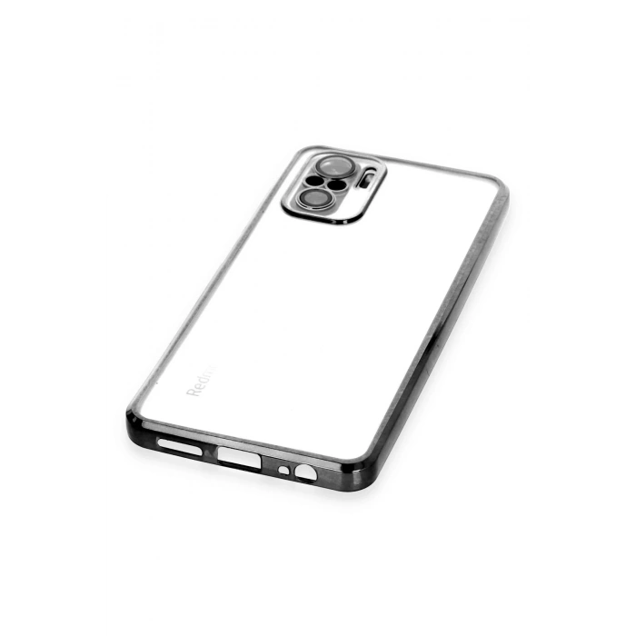 LitaeTrend Xiaomi Redmi Note 10 Kılıf Lensli Silikon - Siyah