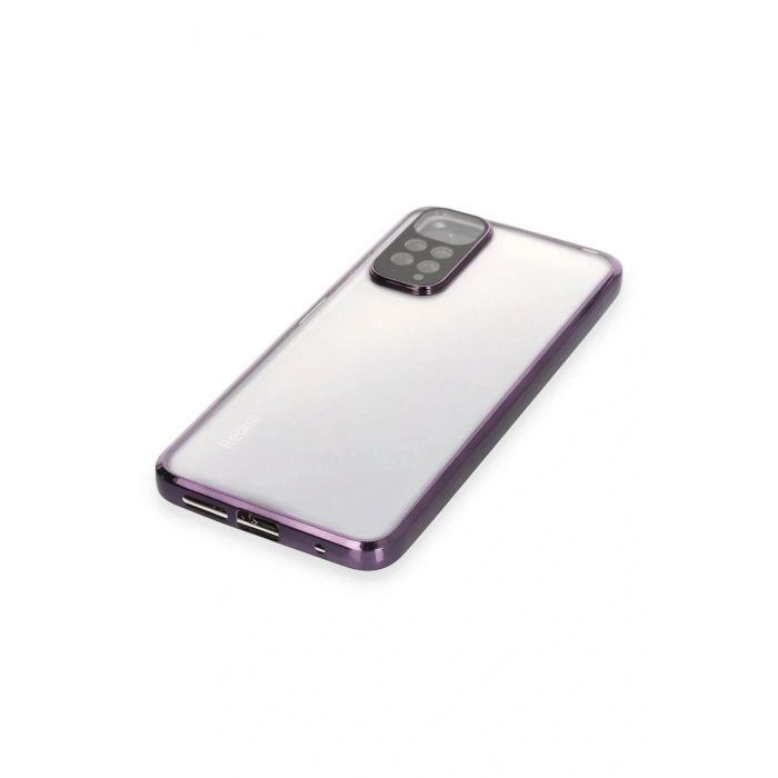 LitaeTrend Xiaomi Redmi Note 11 Kılıf Lensli Silikon - Mor