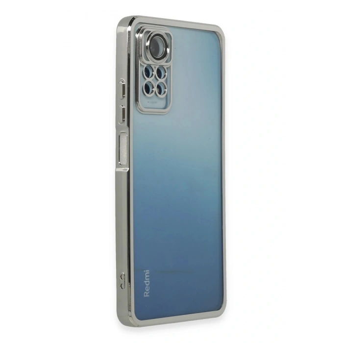 LitaeTrend Xiaomi Redmi Note 11 Pro Kılıf Lensli Silikon - Gümüş