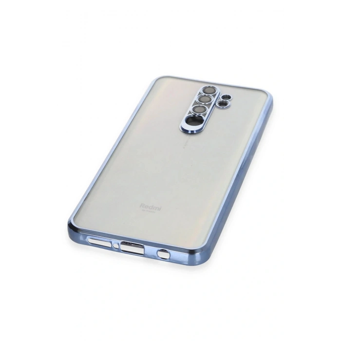LitaeTrend Xiaomi Redmi Note 8 Pro Kılıf Lensli Silikon - Açık Mavi
