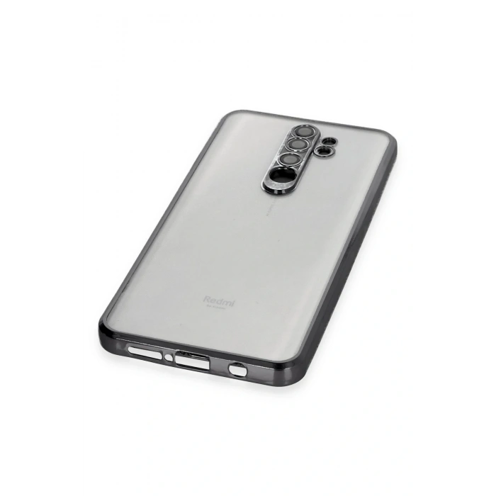 LitaeTrend Xiaomi Redmi Note 8 Pro Kılıf Lensli Silikon - Siyah