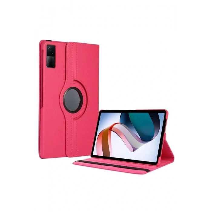 LitaeTrend Xiaomi Redmi Pad SE 4G Kılıf 360 Tablet Deri Kılıf - Pembe